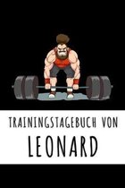 Trainingstagebuch von Leonard: Personalisierter Tagesplaner f�r dein Fitness- und Krafttraining im Fitnessstudio oder Zuhause