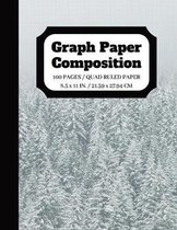 Graph Paper Composition: Squared Graphing Paper Blank Notebook - Quad Ruled - 5 squares per inch - 100 pages - 8.5 x 11 in.