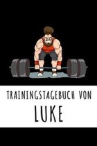 Trainingstagebuch von Luke: Personalisierter Tagesplaner für dein Fitness- und Krafttraining im Fitnessstudio oder Zuhause