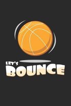 Let's Bounce: 6x9 Basketball - dotgrid - dot grid paper - notebook - notes