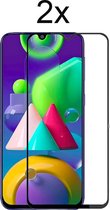 Samsung m30s screenprotector - Beschermglas Samsung galaxy m30s screen protector glas - screenprotector samsung m30s - Full cover - 2 stuks