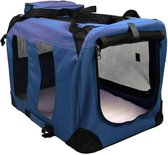 Pet - Luxe Transport box voor honden - Blauw - Maat M