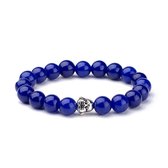 KRALEN ARMBAND LAPIS LAZULI MET BOEDDHA BEDELTJE