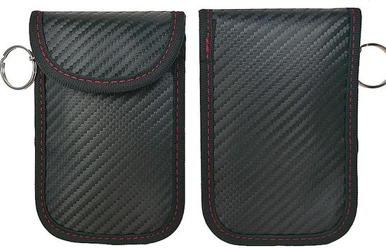 Bloc de signal de clé RFID ensemble de 2 - Clé de voiture Couvercle de protection antivol RFID - Blocage de clé d'entrée sans clé Go - Antivol de clé de voiture - Pochette de clé de voiture