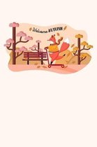 Welcome Autumn: Graph Paper Notebook, 6x9 Inch, 120 pages
