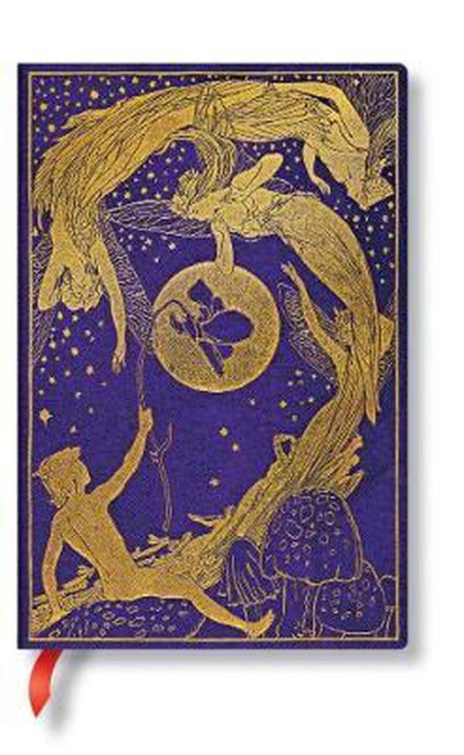 Paperblanks Violet Fairy Lang's Fairy Books Hardcover Journal - MIDI Lined, 144 Pages, Elastic Closure