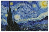 De sterrennacht, Vincent van Gogh - Foto op Akoestisch paneel - 225 x 150 cm