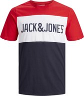 JACK&JONES JUNIOR JJELOGO Jongens T-Shirt - Maat 128