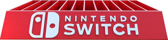 Nintendo Switch 12x Spellen Houder - Nintendo Switch Accessoires - Spellen houder voor Nintendo Switch Spellen - Rood - 3DF
