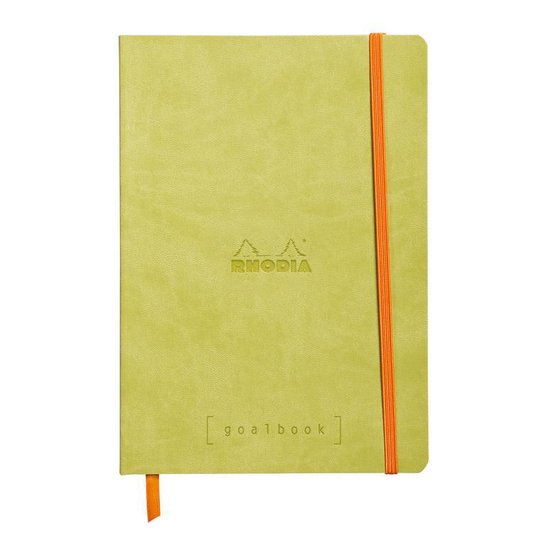 Rhodia Goalbook – Bullet Journal – A5 – 14,8x21cm – Softcover – Gestippeld – Dotted – Anijsgroen [Wit Papier]