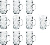 10x pour verres à Chopes à bière/ bière demi-litre / 50 cl / 500 ml de plastique incassable - Pichets de 0, 5 litres - Beer party / Oktoberfest mug - Verre Bierpul