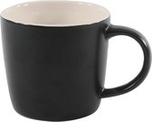 Mat Zwarte Koffiemok (6 stuks)- Keramisch -280 ML. 8.7cmØ. 8cm hoog - Koffiebeker - Koffiekopjes - Mokken - Glazen - Bekers