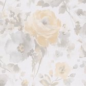 Vliesbehang bloem oker/beige SN3001