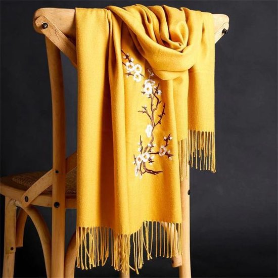 Écharpe solide chaude d'hiver pour les femmes Foulards en laine douce  Pashmina Bloem... | bol