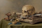 Diamond Painting Vanitas-stilleven Pieter Claesz Diamond Painting 40x60cm. DP Volledige bedekking - Ronde steentjes - diamondpainting inclusief tools