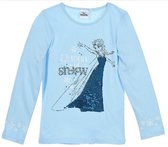 Disney Frozen longsleeve met pailletten blauw maat 110