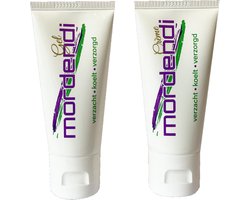 Anti-jeuk topdeal, Mordendi Aloë-Vera/Menthol Crème & Gel. 2 tubes verzachtende verkoelende verzorgende crème & gel. Voor rode- en door jeuk geïrriteerde huid, huidklachten van o.a. Insectenbeten/steken, droge/schrale huid, psoriasis, verbranding etc