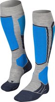 FALKE SK2 Skisokken anti blaren, medium padding merinowol wintersportsokken heren grijs - Matt 46-48