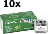 10 Stuks - Sony SR920SW (371 / 370)  Zilveroxide horloge knoopcel batterij