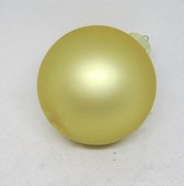 Kerstbal, mat-goud, 7 stuks: Ø 6 cm: Glas
