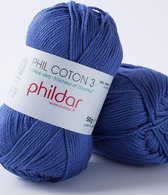 Phildar Phil Coton 3 outremer Pack 10 x 50 gram