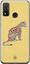 Huawei P Smart 2020 hoesje siliconen - Leo wild | Huawei P Smart (2020) case | geel | TPU backcover transparant