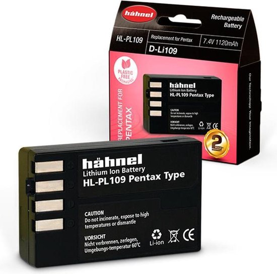 Batterie Li-Ion Hahnel HL-PL109 (Pentax D-Li109)