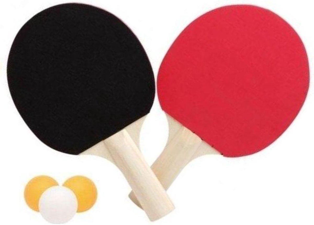 Orange85 Tafeltennisset - 5 delig - Tafeltennis batjes - Ping pong ballen - Tafel tennis set - Balletjes