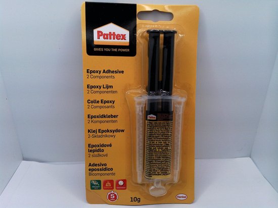 Pattex twee componentenlijm/epoxy lijm 10g - Pattex