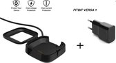 DrPhone USB Oplaadkabel Adapter - Geschikt voor Fitbit Versa 1 - Docking Lader + 5V 2A Adapter