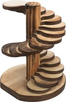 Hamster - muizen toren klimtoren gevlamd hout 10 x12 x 9 cm