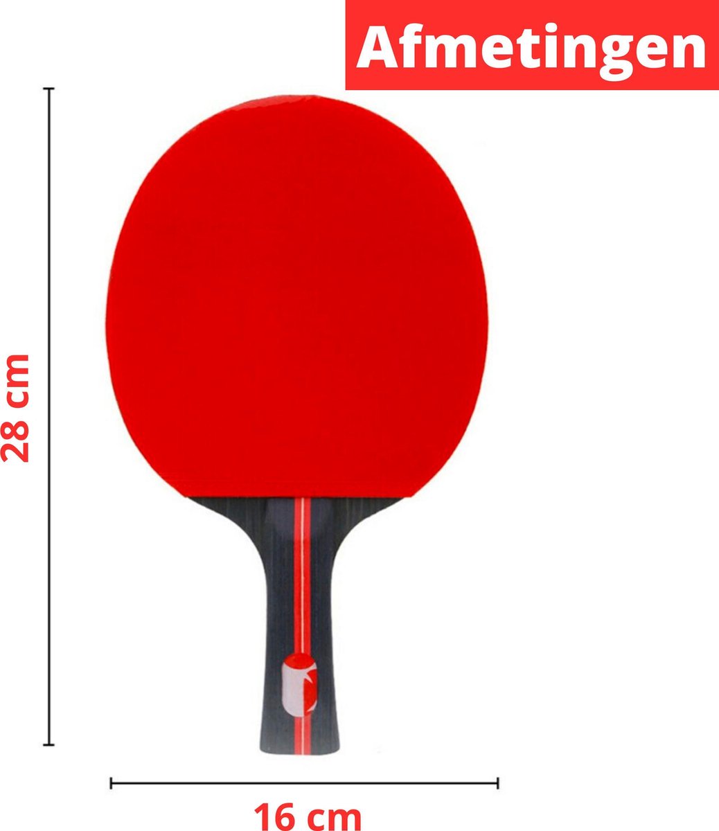EdelSport – Tafeltennis – Pingpongballen - Tafeltennis Set - Pingpong – Tafeltennisbatjes - Pingpongbatjes - Tafeltennis net — afbeelding 10