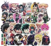 My Hero Academia Anime - Plak Stickers - 70 stuks  verschillende - 6cm -