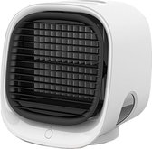 Mini USB Air Cooler / Mini Airco / Mini Ventilator - Bureau Ventilator - Compacte Air Conditioner - Ingebouwde Tank voor water of ijs - Drie Windsnelheden - Wit