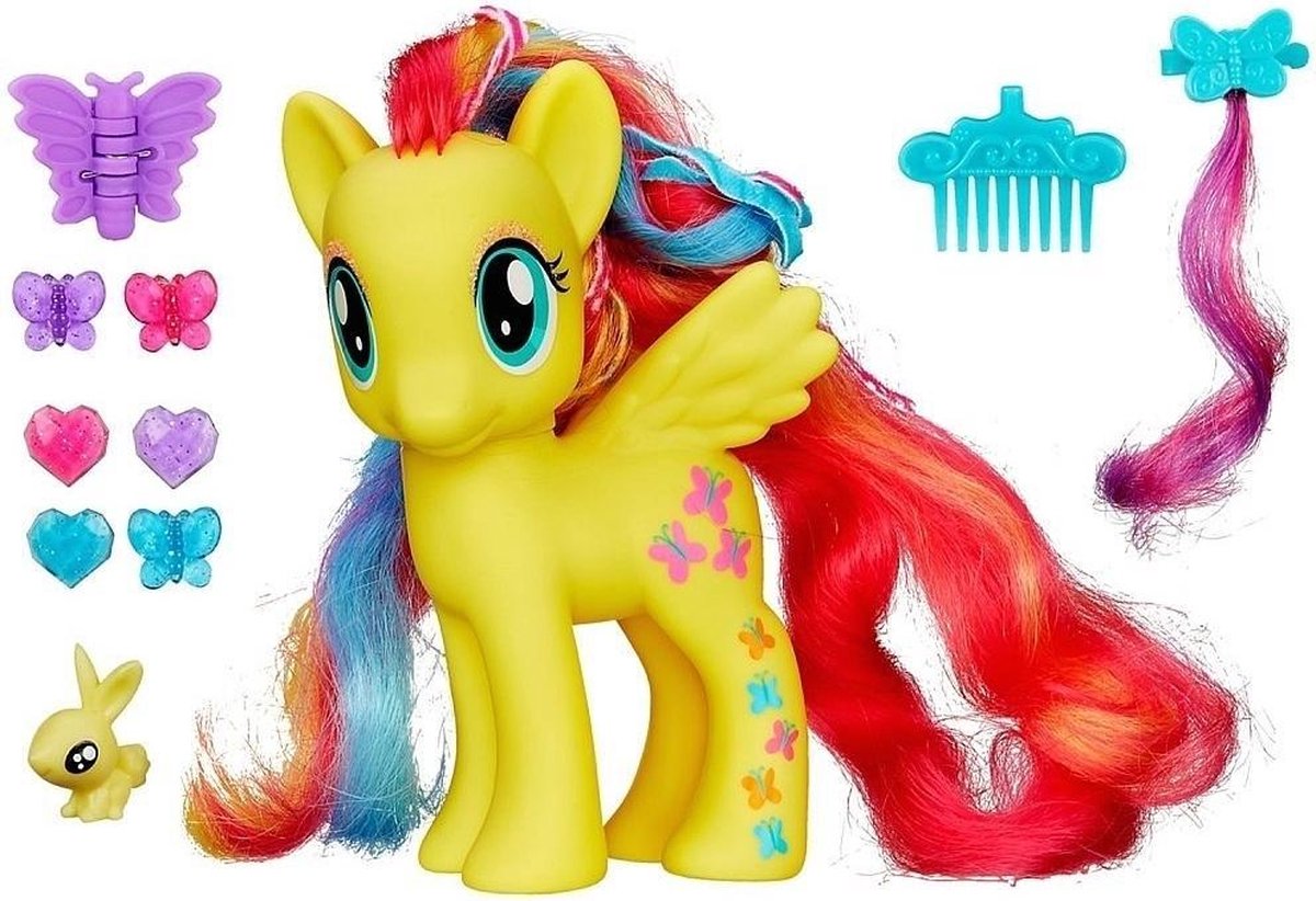 My Little Pony Deluxe Fluttershy Regenbooghaar Bol Com