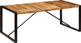 Eettafel Massief hout 200x100 (Incl LW3D Klok)) - Dineertafel - Eet tafel - Eetkamertafel - Woonkamer tafel