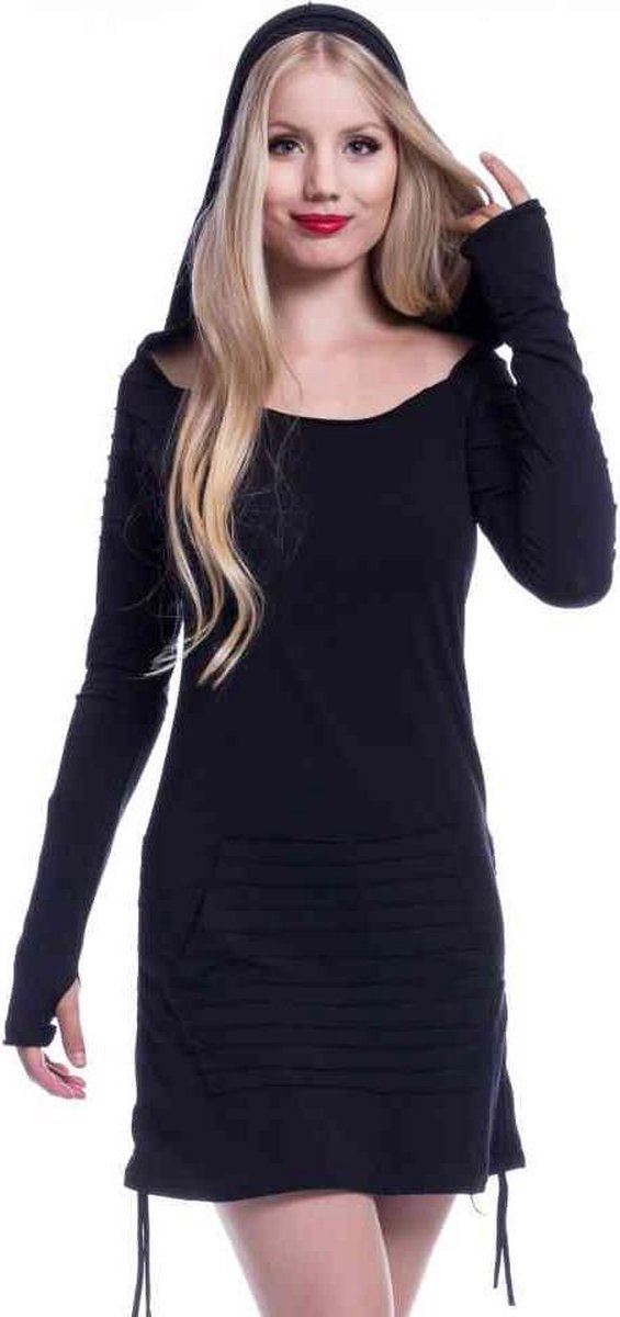 Innocent Jaith Hood Dames Shirt met lange mouwen - zwart - XXL