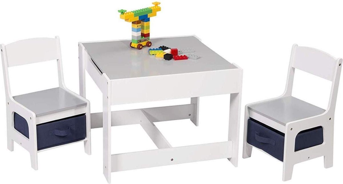 Uitgaven Ga wandelen vertrouwen Kindertafel en stoeltjes - Kindertafel met stoeltjes van hout - 1 tafel en  2 stoelen... | bol.com