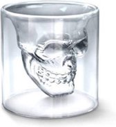 5x Doodskop Shot Glaasjes - Skull Glazen 25ml - Shotglazen Met Schedel - Stoere Shot Glaasjes - Borrelglazen - Drankglazen Doodshoofd