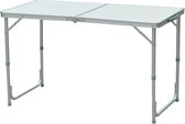 Picknicktafel - Campingtafel - Kampeertafel - Inklapbaar - In hoogte verstelbaar - Aluminium - 60 x 120 cm