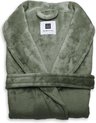 foto van ZoHome Cara Badjas Lang - Fleece - Maat XL - Olive Green