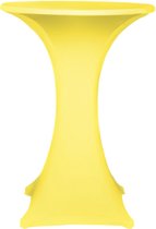 Horeca kwaliteit Statafelrok inclusief Topcover (twv 7,50 euro) voor statafels Ø85cm x 110cm, 210gr. m2 Stretch kleur  Geel