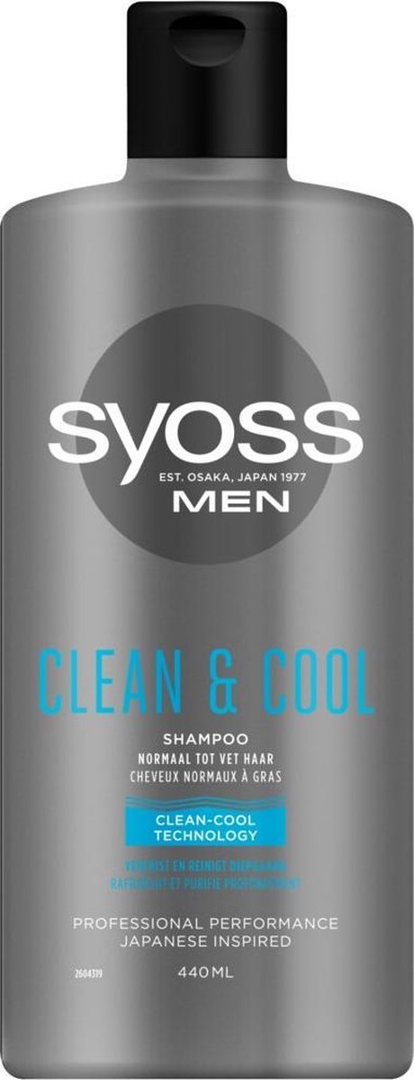 Syoss Men Clean and Cool Shampoo 440 ml