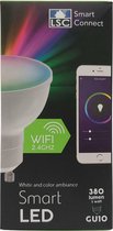 Smart led Lamp via app te bedienen - led lamp GU10 fitting - Kleurled - Smart Color led - Kleuren Led Lamp- Kinderlamp - Discolamp - Lamp te bedienen via de app - Slimme led lamp -