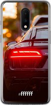 OnePlus 7 Hoesje Transparant TPU Case - Audi R8 Back #ffffff