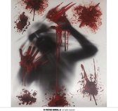 Halloween Raam Decoratie Bloody Window 25 x 35 cm