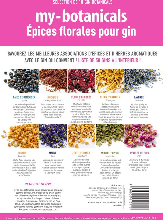 My-Botanicals Epices florales pour GIN (FR) - Merkloos