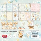 Craft&You Baby Adventure Small Paper Pad 6x6 36 vel CPB-BA15