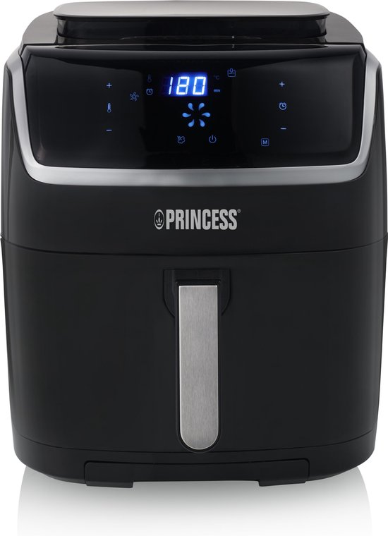 Princess 01.182026.01.001 Friteuse à air chaud 1 500 W protection contre la  surchauffe, fonction minuteur, avec écran n