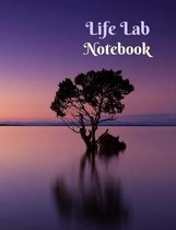 Life Lab Notebook (purple tree on water)